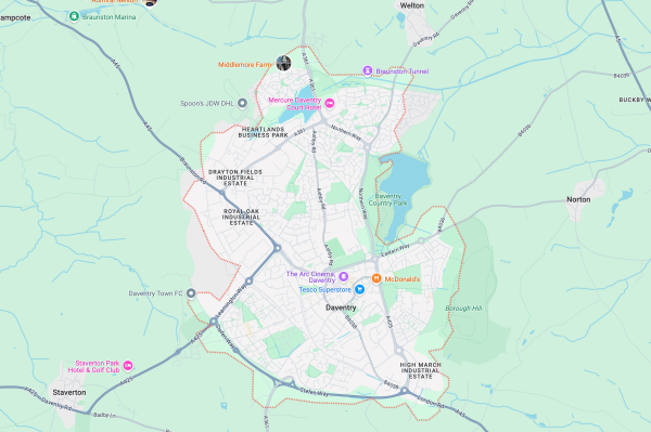 Daventry Google Maps 07 10 2025 12 43 PM